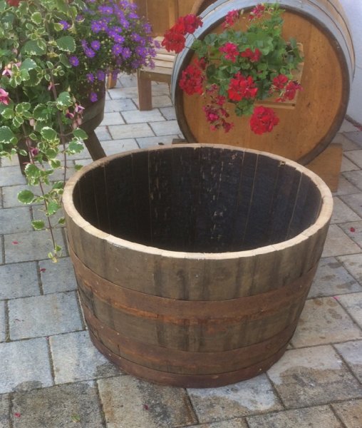 halbes Holzfass 90 Liter, Wasserfass 1/2 190 Liter